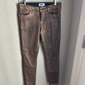 Paige Copper coated jeans